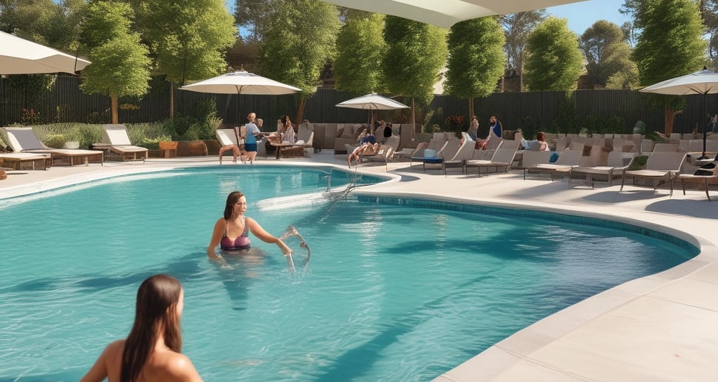 Aerial view of the high-rise towers with spacious wrap-around balconies and stilt parking.