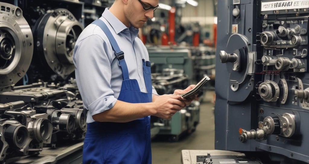 A railcar being carefully inspected and serviced under bright industrial lighting