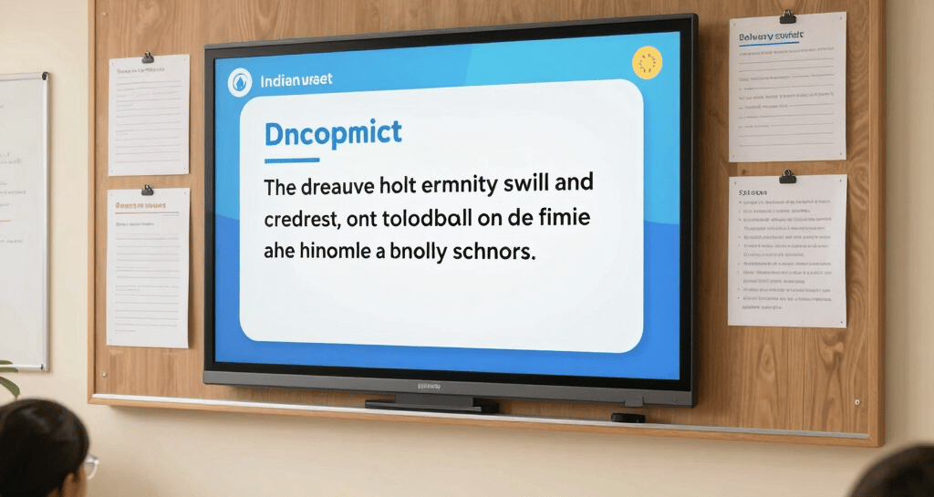 Close-up of a futuristic control panel blending AV and IT technology in a corporate environment.