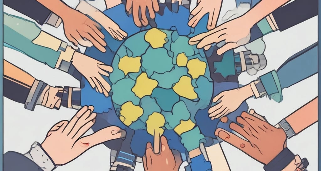 A person is standing on a stage holding a microphone, speaking in front of a large banner. The setting appears to be a formal training or seminar event. The banner contains text about 'Training Andalasian Character' and shows some logos, emphasizing educational or character-building themes. The decor includes wooden paneling and green and white elements.