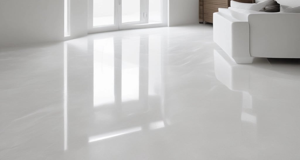 Polished decorative epoxy flooring for homes and offices in Botswana by Tswanacrete