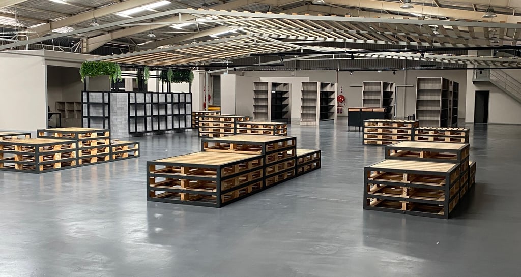 Industrial floor repair using epoxy and polyurethane systems by Tswanacrete Botswana for heavy-duty applications