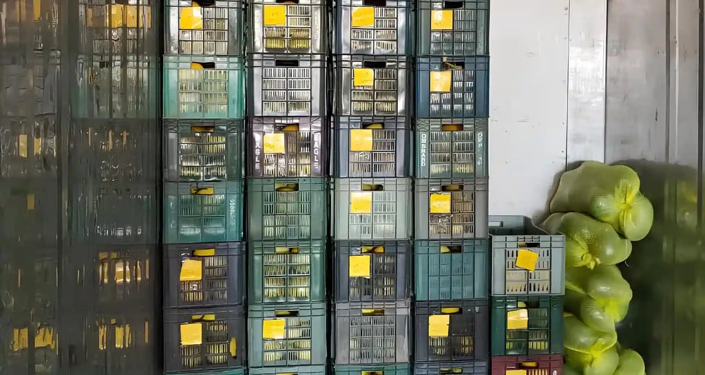 a bunch of fruit in a storage room by swastik exim