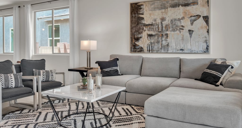 a living room with a couch and a couch