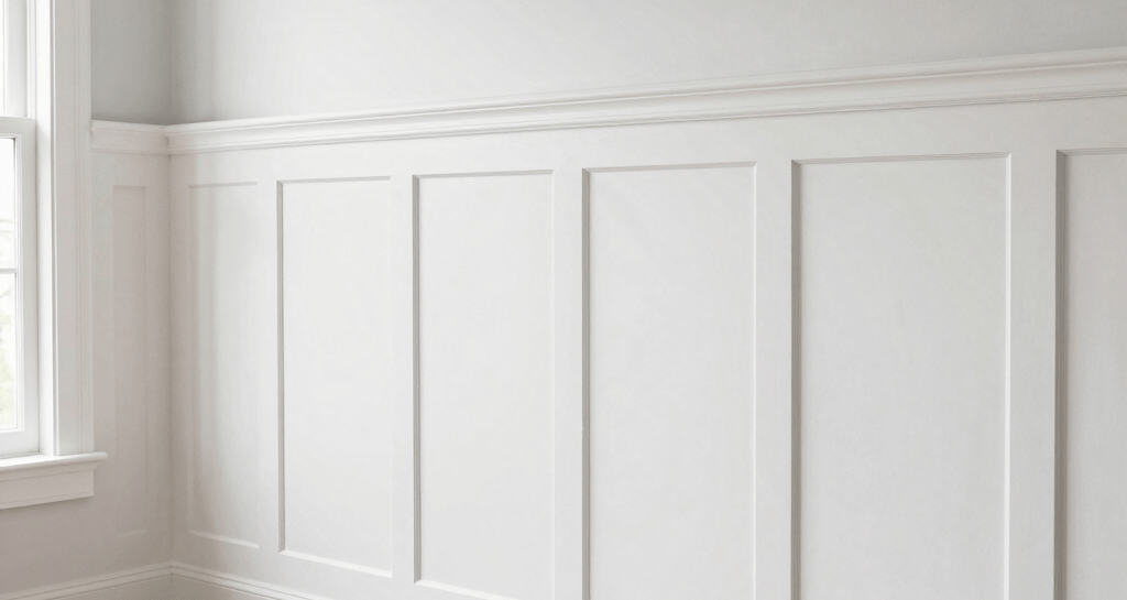 Close-up of a beautifully installed shiplap accent wall in a cozy Orlando living room.
