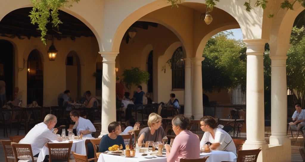 A stunning view of the colonial architecture of Hacienda Villas de Coatepec.