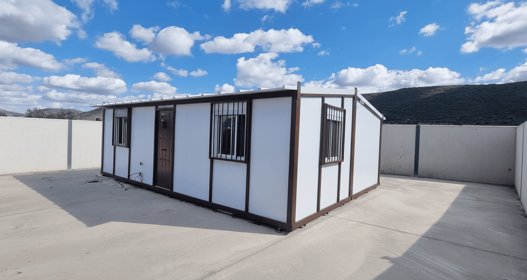 casa prefabricada con pannel Sándwich y Hierro Galvanizado