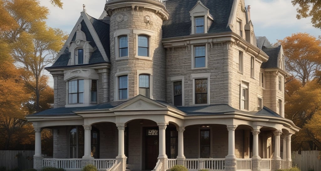 A stylish bedroom featuring elegant decor and soft bedding.