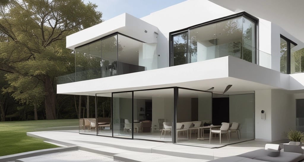 Construction team installing steel panels on a prefabricated home site.