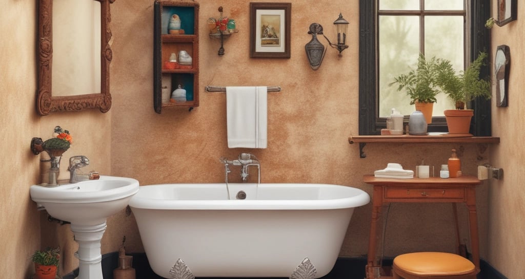 A vibrant display of assorted sanitary items neatly arranged on shelves.