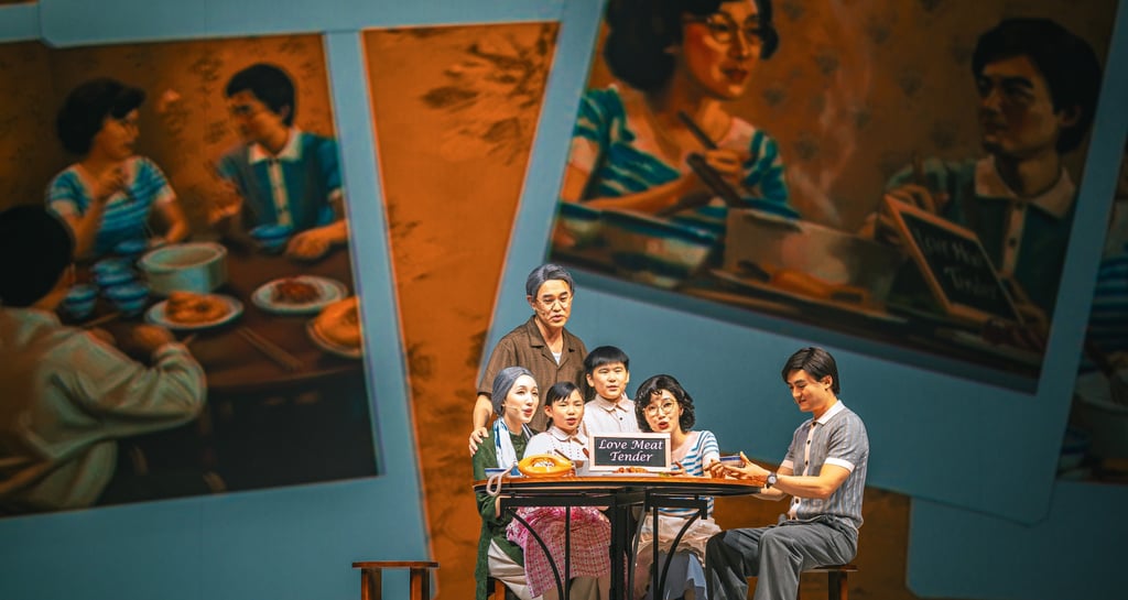 scene about a family dinner