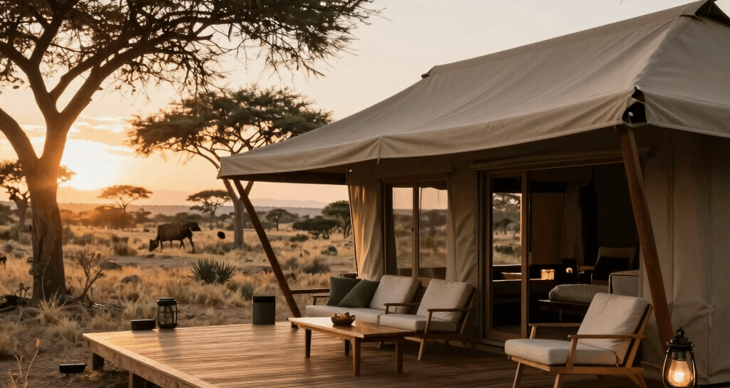 A vibrant dhow boat sailing near the turquoise waters of Zanzibar at sunset.
