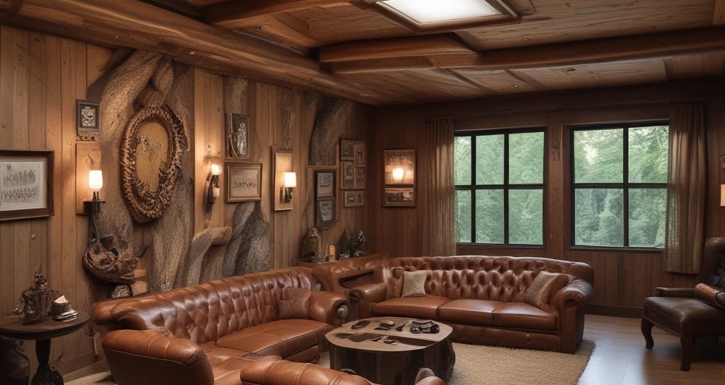 Close-up of a live edge wooden dining table highlighting rich grain patterns.