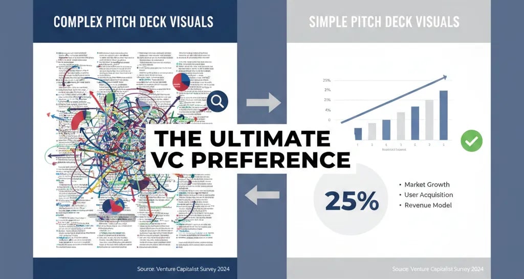 Complex vs Simple Pitch Deck Visuals: The Ultimate VC Preference
