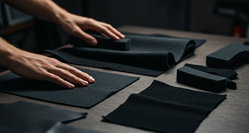 a person is holding a piece of cloth