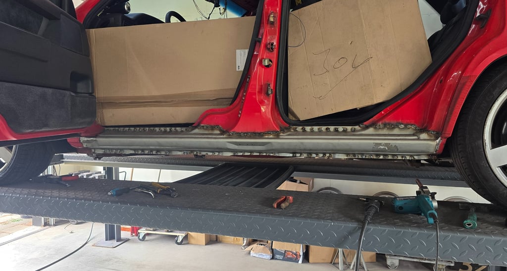 Joy van Haelen's Volvo 850R welded