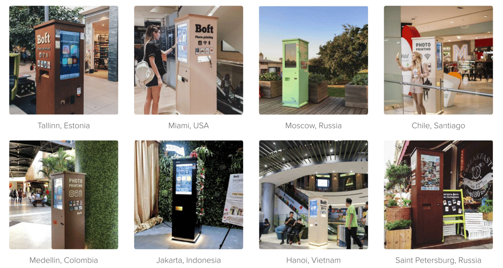 Boft Kiosk real imagen