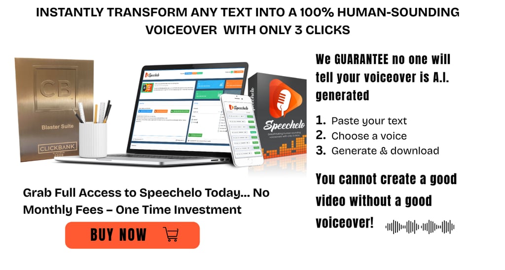 Instantly transform any text to speech with 100% human sounding voiceover