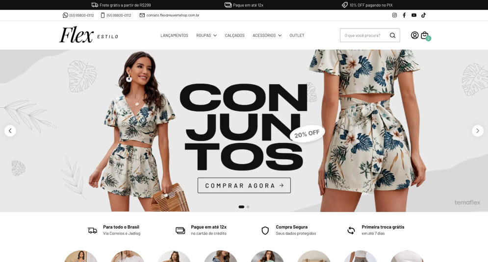 Desktop Loja Virtual Roupas