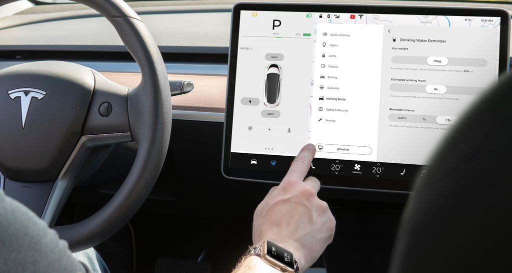 HMI Design for Tesla
