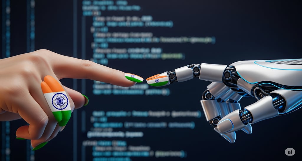 a robot hand holding a finger with a finger on it