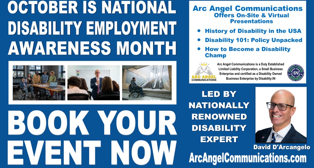 Image is of a flyer advertising National Disability Employment Awareness Month