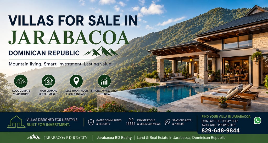 Villas for Sale in Jarabacoa Dominican Republic