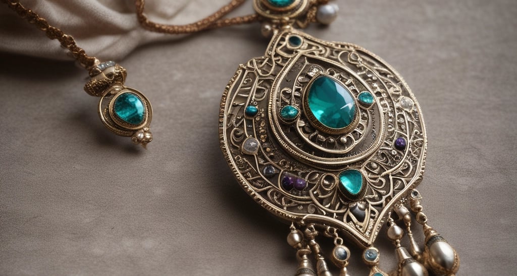 Close-up of a master artisan delicately wire-wrapping a vibrant gemstone under warm atelier lighting.