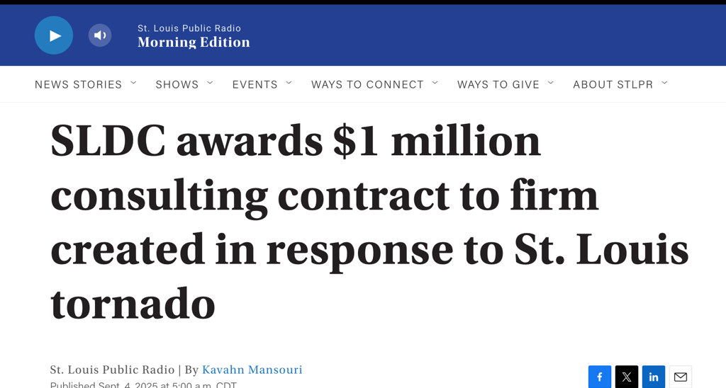 a headline from St. Louis Public Radio