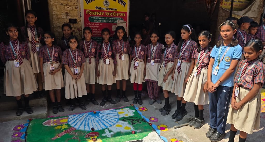 Festive colors by VBSS students this Diwali.