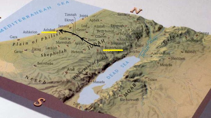 Από τη Βηθλεέμ στην Άζωτο (Ασηδώθ) , From bethlehem to Ashedoth