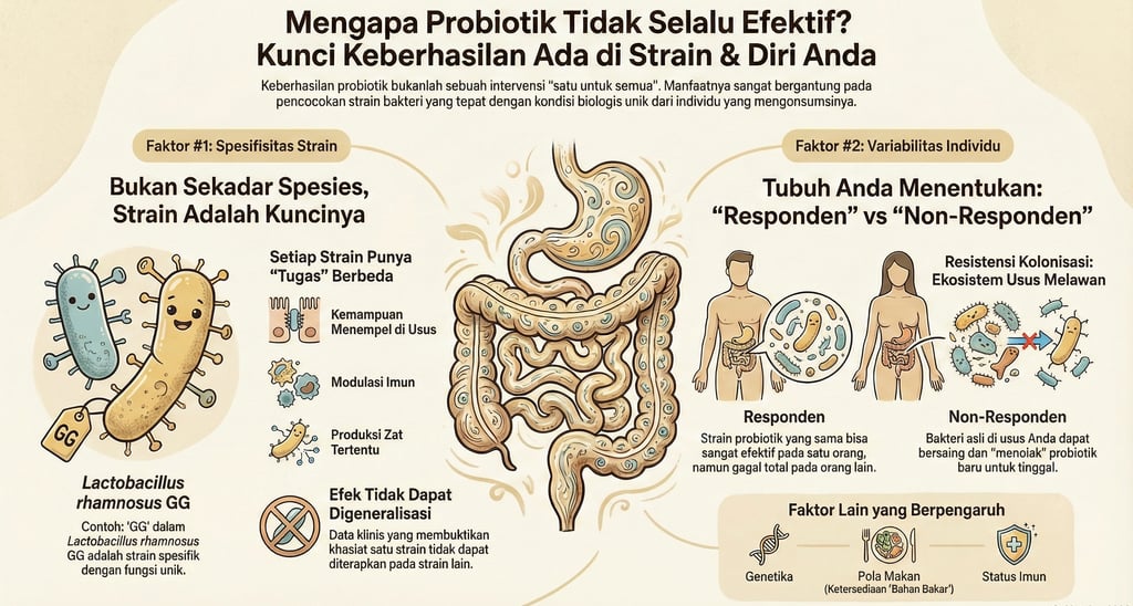 infografis efektifitas probiotik