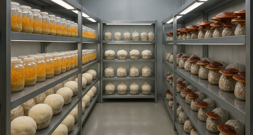 Medicinal mushroom farm