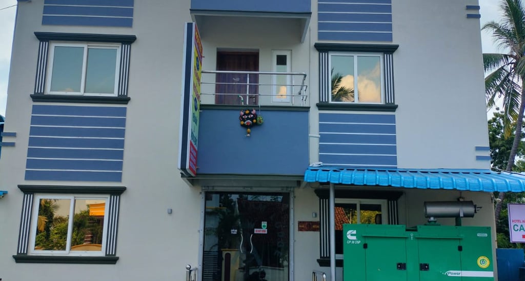 Thirukadaiyur Hotel Near Temple – Hotel Aishwariyam Exterior