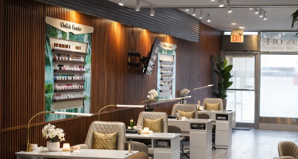 Modern and Relaxing Nail and Manicure Station at Aveira Spa & Wellness