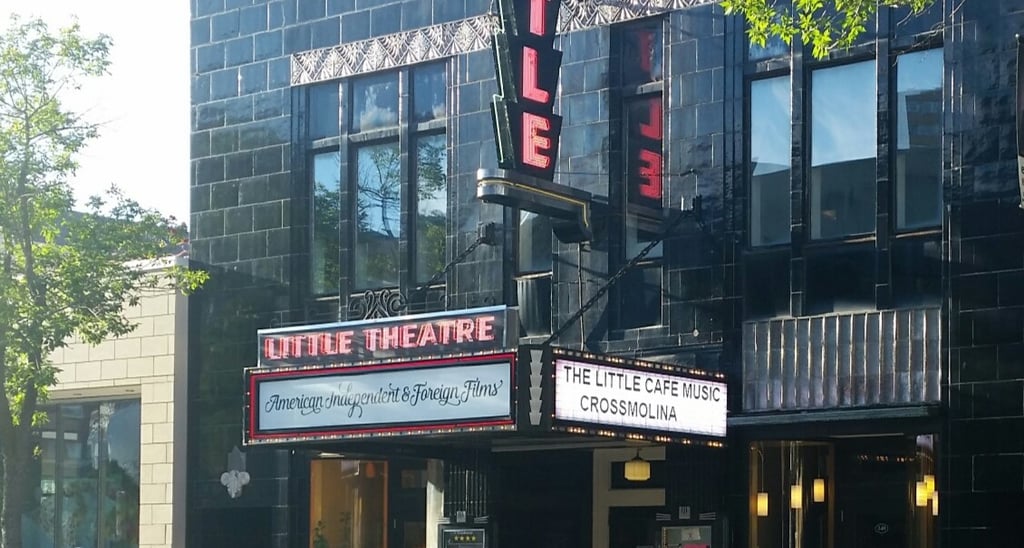 The Little Theater Cafe Marquee for Crossmolina Band.