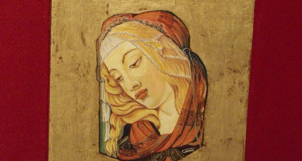 Madonna. 67 x 68 cm. 1500 euros