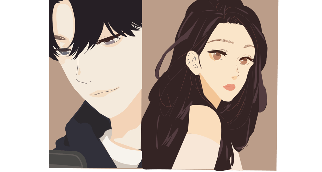 boy girl illustration