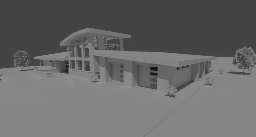 Harmony Contemporary Home Clay Build Front