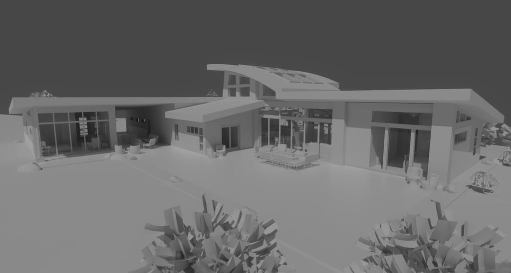 Harmony Contemporary Home Clay Build Rear