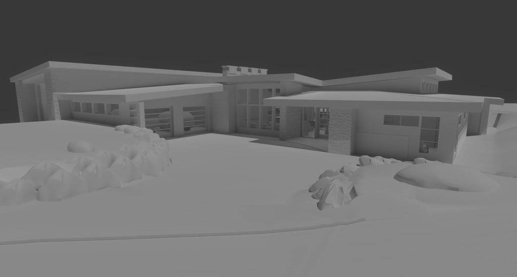 Vista Valley Contemporary Home Clay Build Front