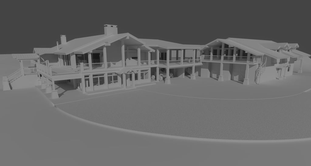 SkyHaven Timber Frame Mountain Home Clay Build Side