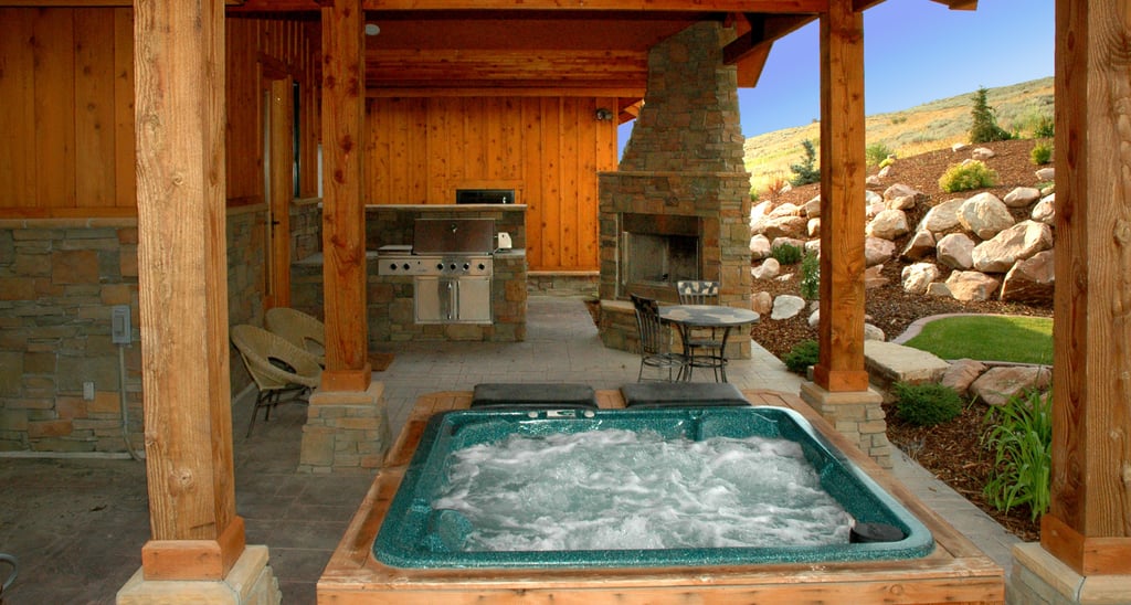 Lakeview Lodge Timber Frame Mountain Home Patio