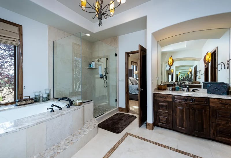Highland Timber Frame Mountain Home Ensuite-1