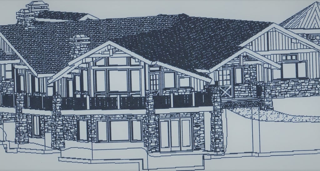 Highland Hills Timber Frame Mountain Home Line Render