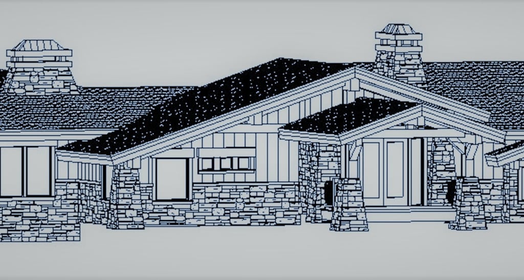 Pineview Estates Mountain Home Line Render