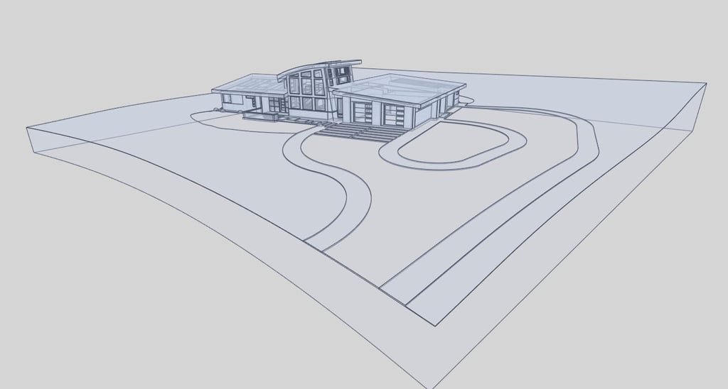 Harmony Contemporary Home Glass Plat