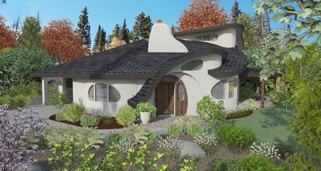 Greenwood Cottage Organic Home Render Front