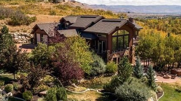 Serenity Hills Timber Frame Mountain Home Aerial Side1