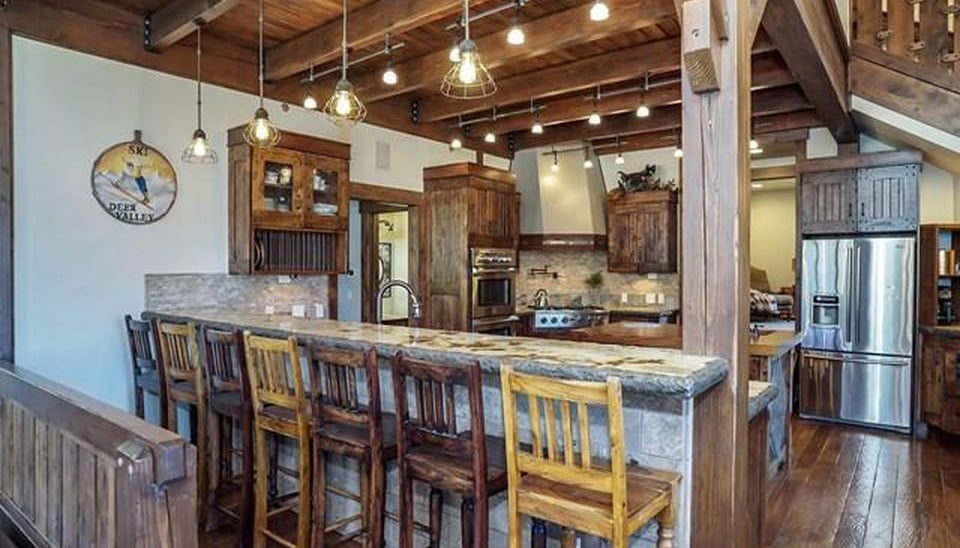 Serenity Hills Timber Frame Mountain Home Kitchen-1